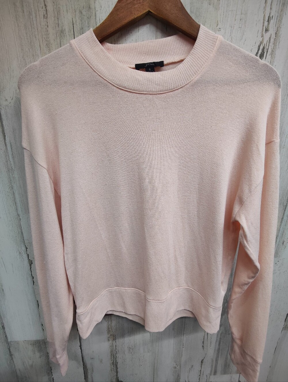 J. Crew Pale Pink Mockneck Sweater Women's Size Small
